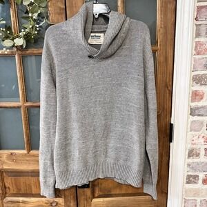 Urban Pipeline Mens Shawl‎ Collar Sweater Knit Pullover Light Gray XXL